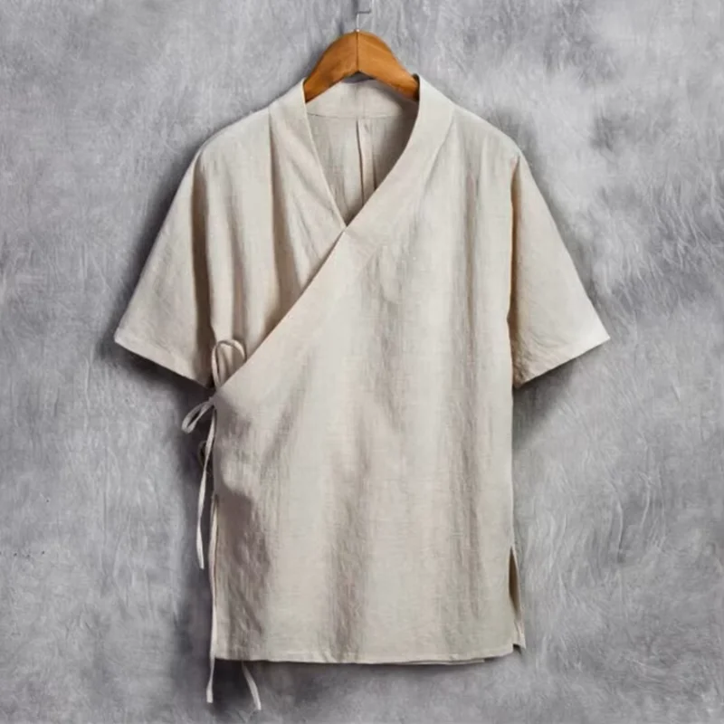 Men New Arrival Spring Shirt Summer Chinese Tradition Style Kung Fu Short Sleeve Shirts M-3XL-4XL-5XL-6XL