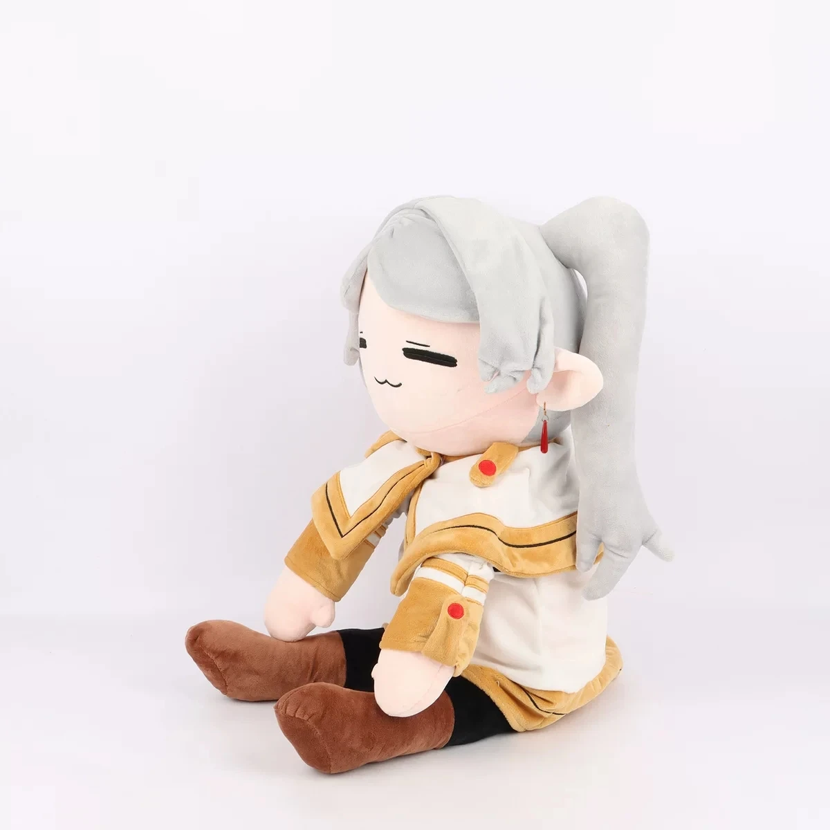 ตุ๊กตาผ้าฟรีเรนขนาด75ซม. สำหรับนักมายากลงานศพการ์ตูนอะนิเมะน่ารักผ้ากำมะหยี่นุ่มนุ่มตุ๊กตาของขวัญงานฝีมือ