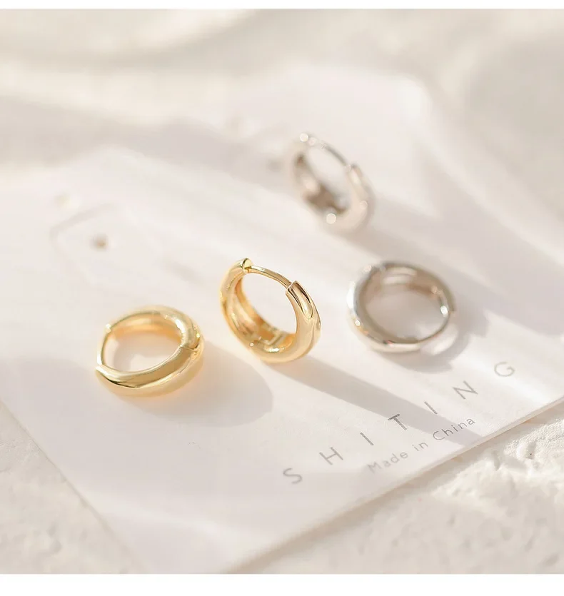 925 Sterling Silver Korean Earrings Simple Temperament Exquisite Hot Semale Sexy Jewelry Gift