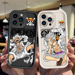 O-One P-Pieces Luffys Anime dla Apple iPhone 15 14 13 12 11 XS XR X 8 7 Pro Max Plus Pro Wstrząsoodporne etui na telefon z miękką drabinką do oczu