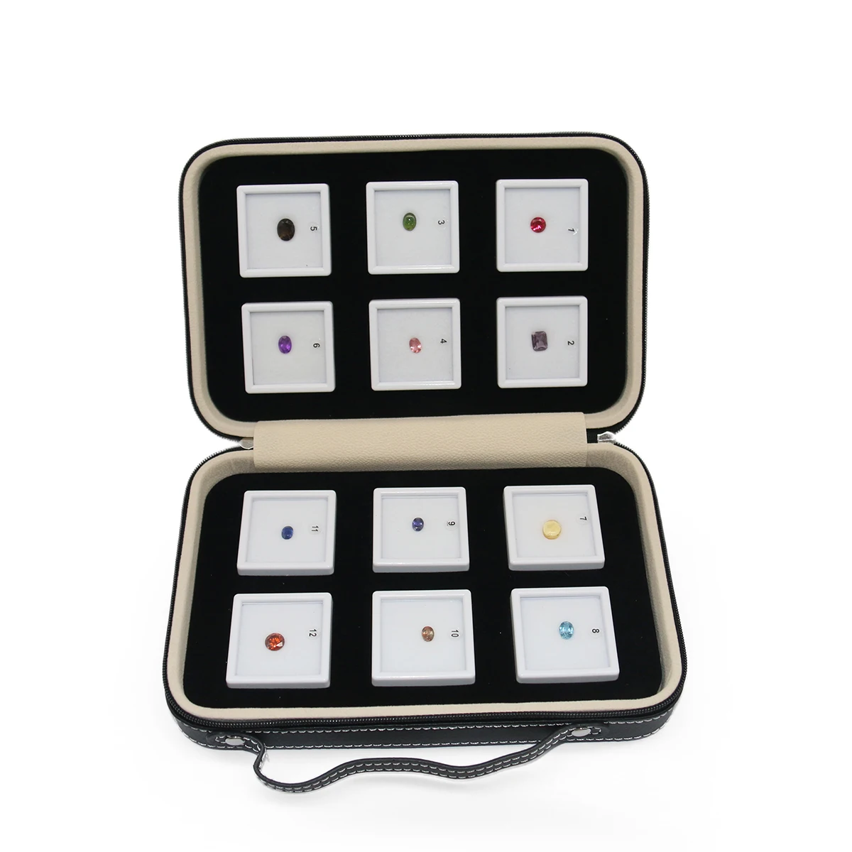 Gemstone Set Gemstone Specimens for Teaching Studying of Calcite Dichroscope