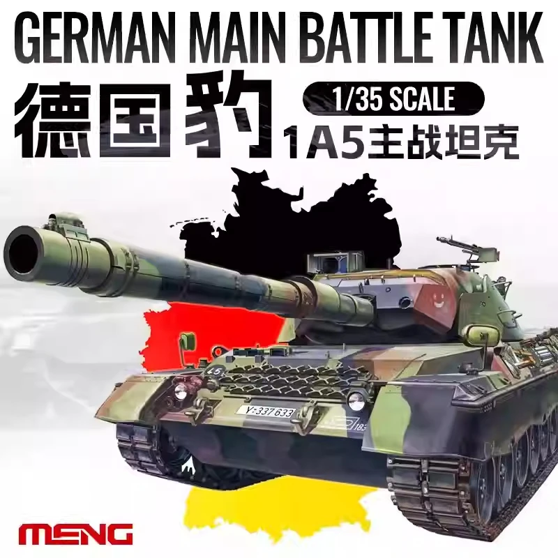

MENG 1/35 TS-015 Leopard 1 A5 German Main Battle Tank Military Assembling Scale Model Kit DIY Toy, Collection Birthday Gift