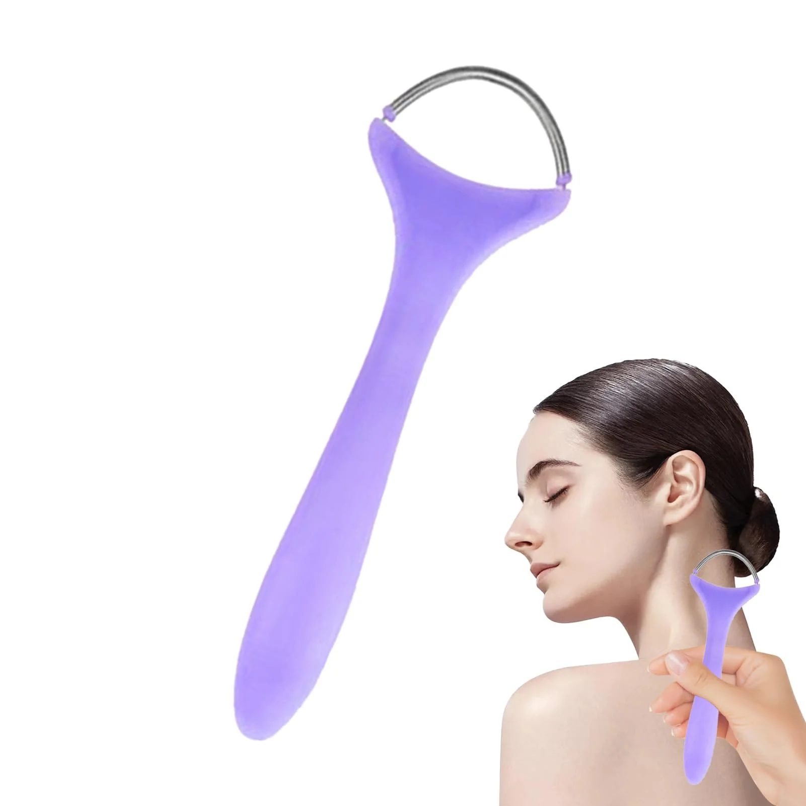 Facial Epilator for Women, Remove Unwanted Hair on Upper Lip, Chin, Face, Portable Handheld Spring Roller Epilator for Smooth