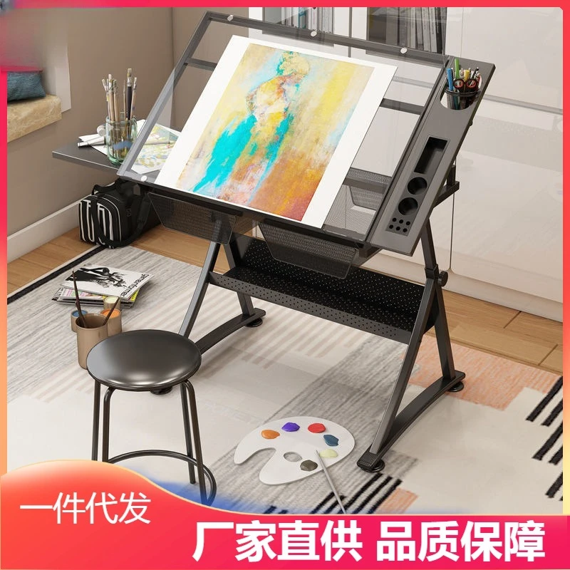 Art Drawing Table Liftable Calligraphy, Painting, Painting, Drawing Case Art Drawing Designer Desk Workbench Table