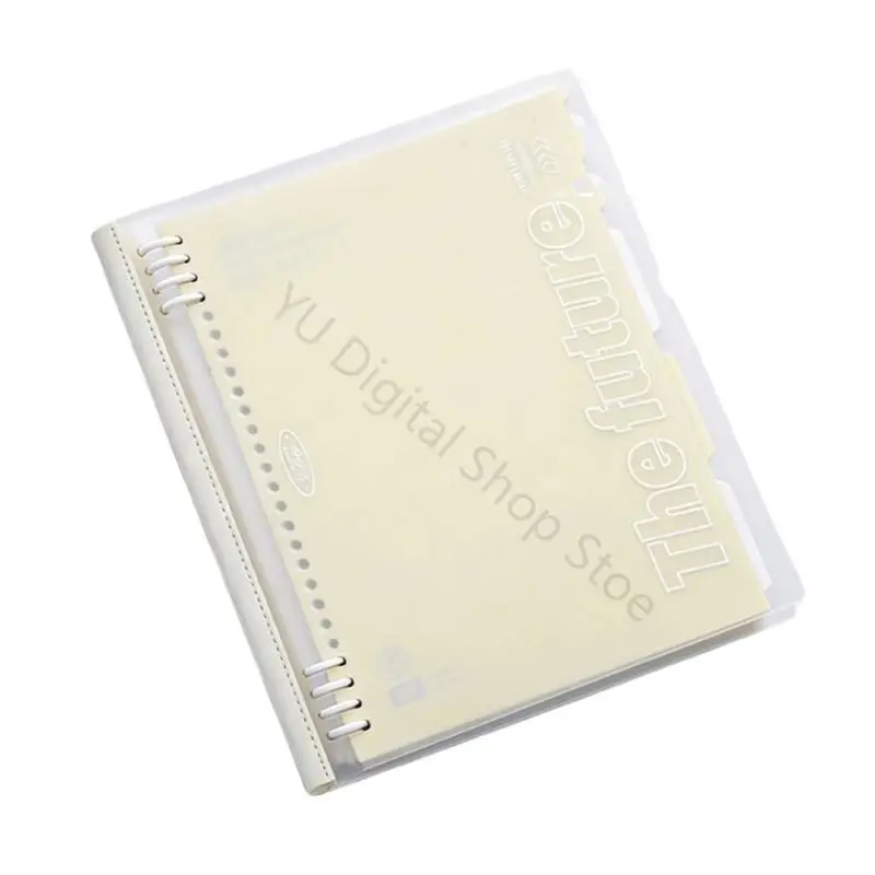 96BA Loose-Leaf Notebook with 60 Sheets Ruled Paper, Softcover Writing Journal for Notes and Schedules Organization