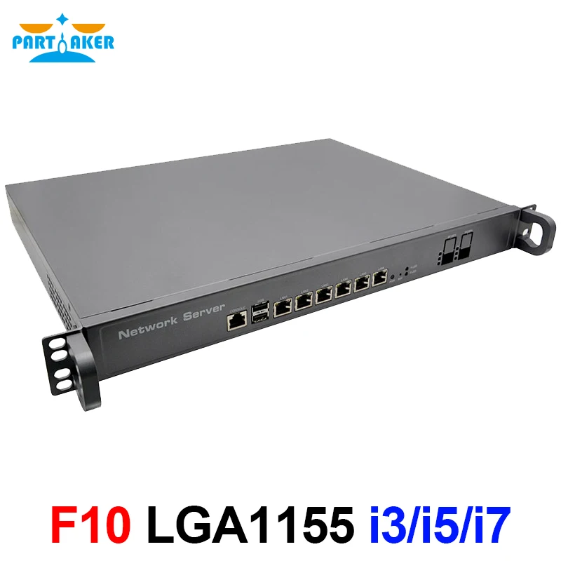 1U Rackmount LGA1155 Intel Core i3 3240 i5 3470 i7 3770 Windows Network Server 6 LAN 2 SFP 2 USB Firewall pfSense