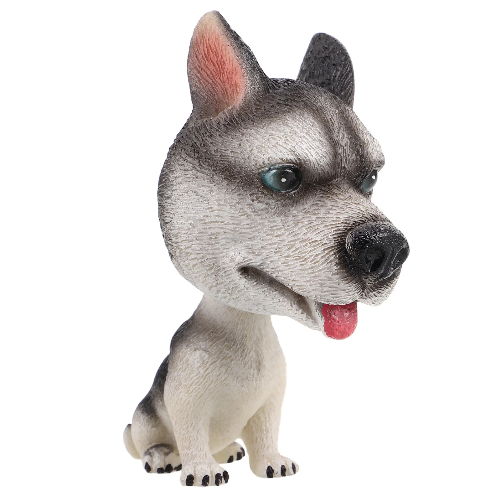 

Shaking Head Dog Resin Ornament Cute Car Dashboard Decor for Interior Creative Auto Accessory Lifelike