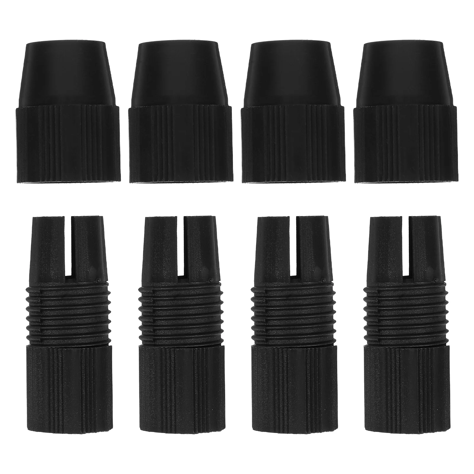 

4pcs Round Tube Connector Adjustable Height Locking Adapter For Canopy Light Fixtures Quick Installation Strong Wind Resistance