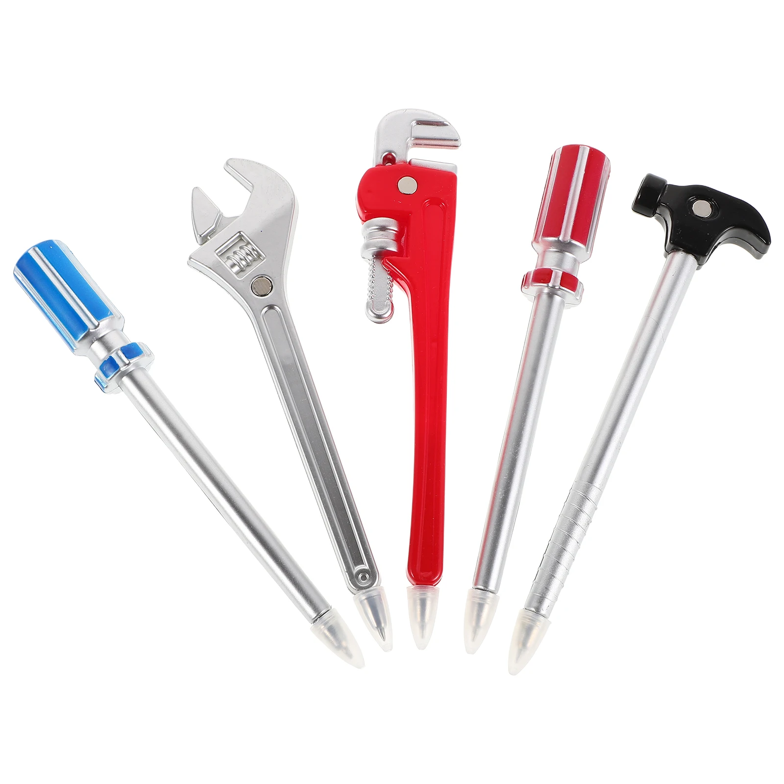 

5pcs Creative Hardware Tool Shaped Ballpoint Pens Funny Design Smooth Writing Stationery For Kids Office School Party