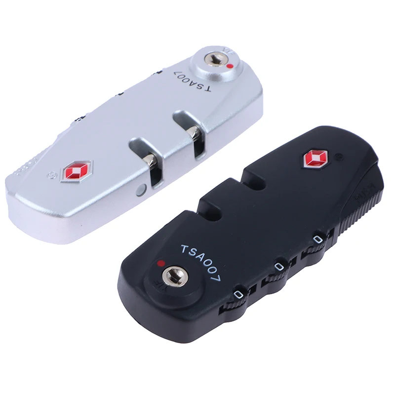 Innovative Security Tool For Travel Suitcase Luggage Portable Black TSA Padlock 3 Digit Customs Password Combination Lock