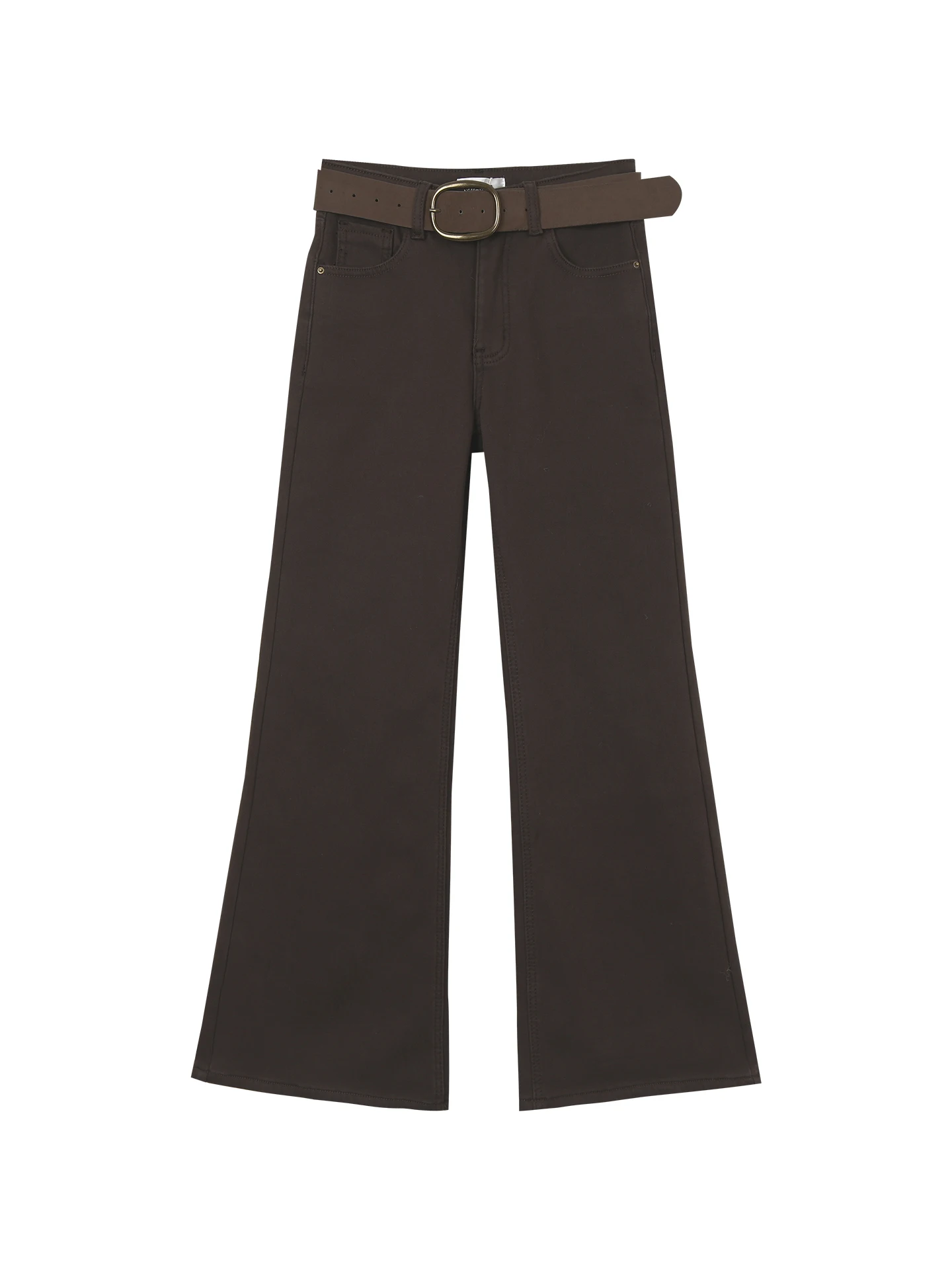 بنطلون جينز نسائي أحمر بأسلوب المشاهير، مبطن بالصوف، خصر منخفض، ساق مستقيمة، نمط كاجوال، موضة شتوية