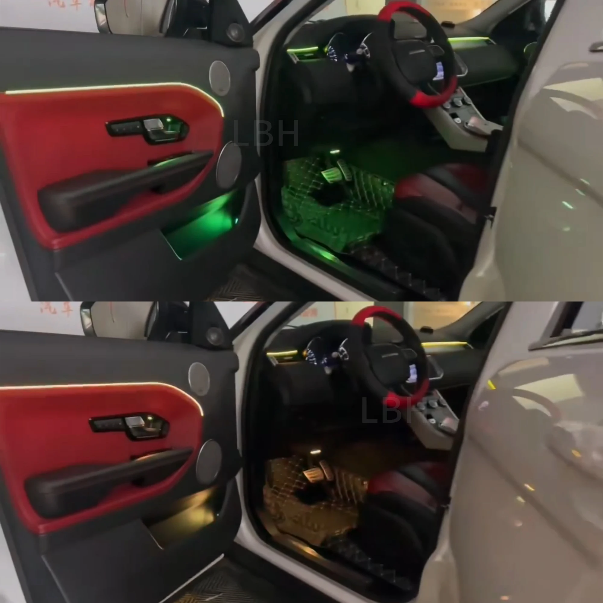 Car Atmosphere Lamp Ambient Light for 2015-2018 Land Rover Range Rover Evoque L538 Dynamic RGB LED Light Strip Neon Lights