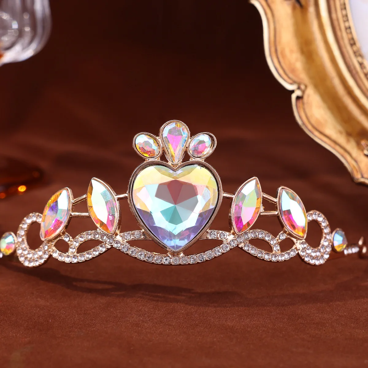 Princess Diadem Shiny Rhinestone Wedding Tiaras Crystal Headbands for Women Girls Birthday Party Hair Jewelry Bride Crowns image 3