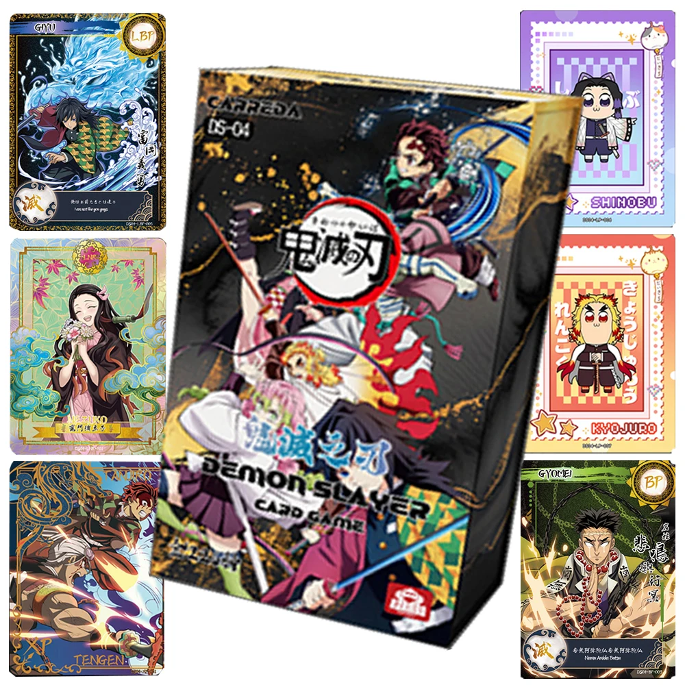 Original Demon Slayer Card For Children Tomioka Giyuu Tokitou Muichirou Embroidery Card Limited Game Collection Card Kids Gifts