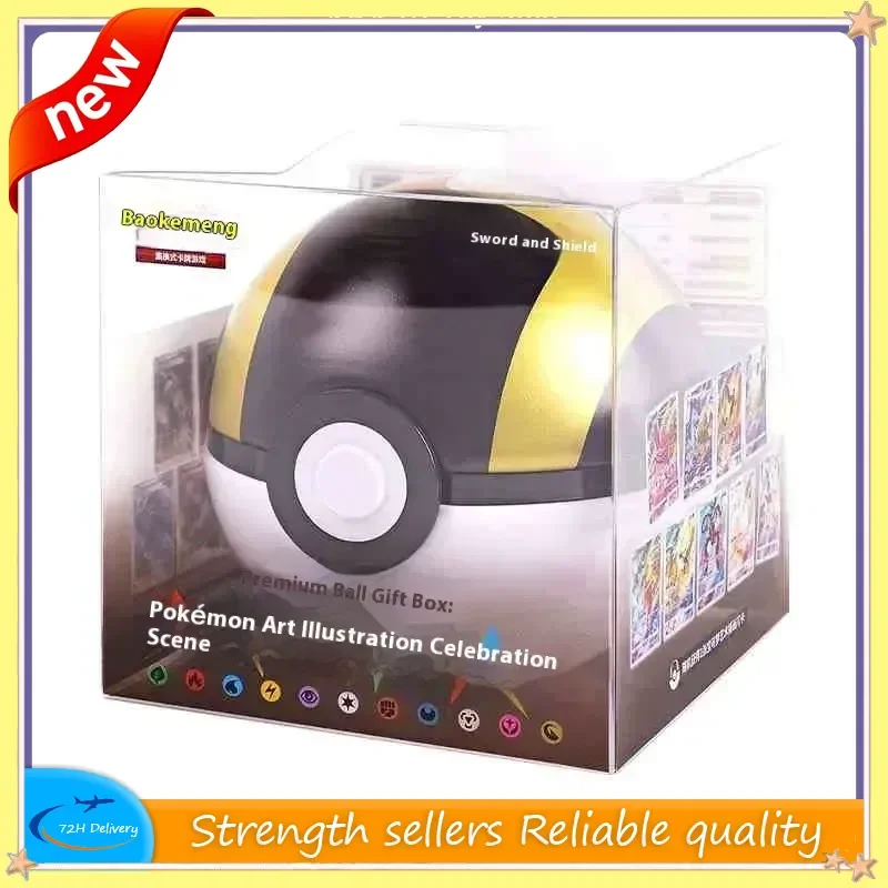 

New Hot Pokemoon Master Balls Premium Ball Gift Box Cards Ptcg Simplified Chinese Pack For Boys And Girls Gift