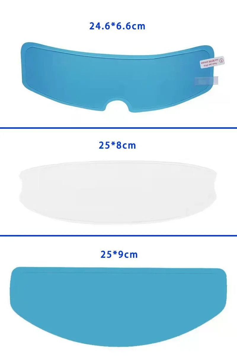 1/4 stücke Motorrad Helm Transparent Anti-fog-Regen Film High-definition-Helm Objektiv Langlebig Nano-beschichtung Aufkleber teile – Detail 11
