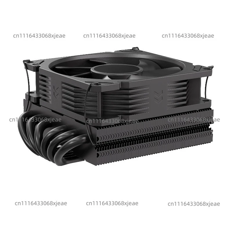 TE55-4 Heat Pipe Black Desktop Computer Case 92mm Fan Temperature Control Mute CPU Radiator
