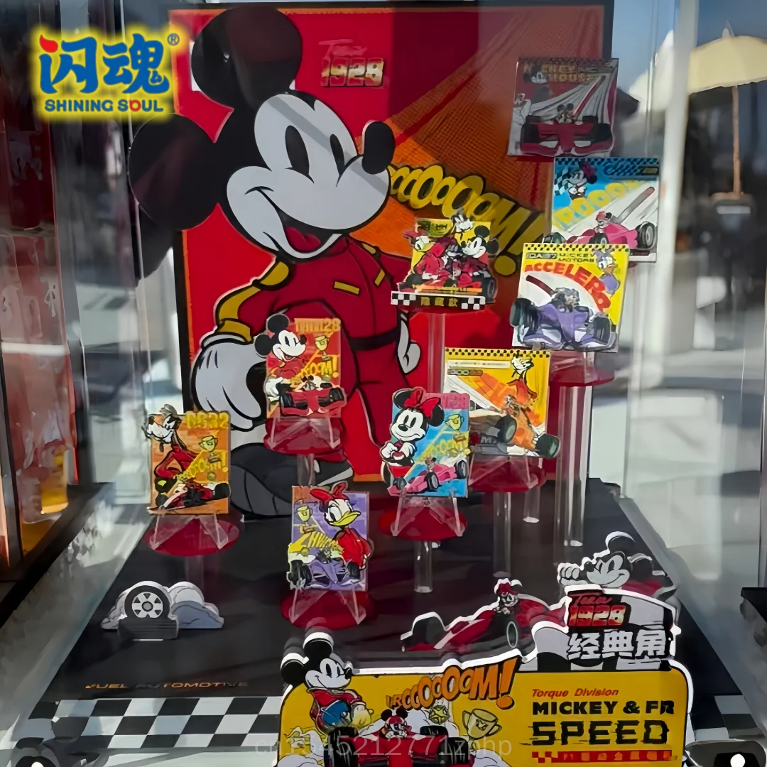 Genuine Shiningsoul Mickey And Friends Racing Series Magnetic Collectible Badge Metal Genuine In Stock For Adult Collector