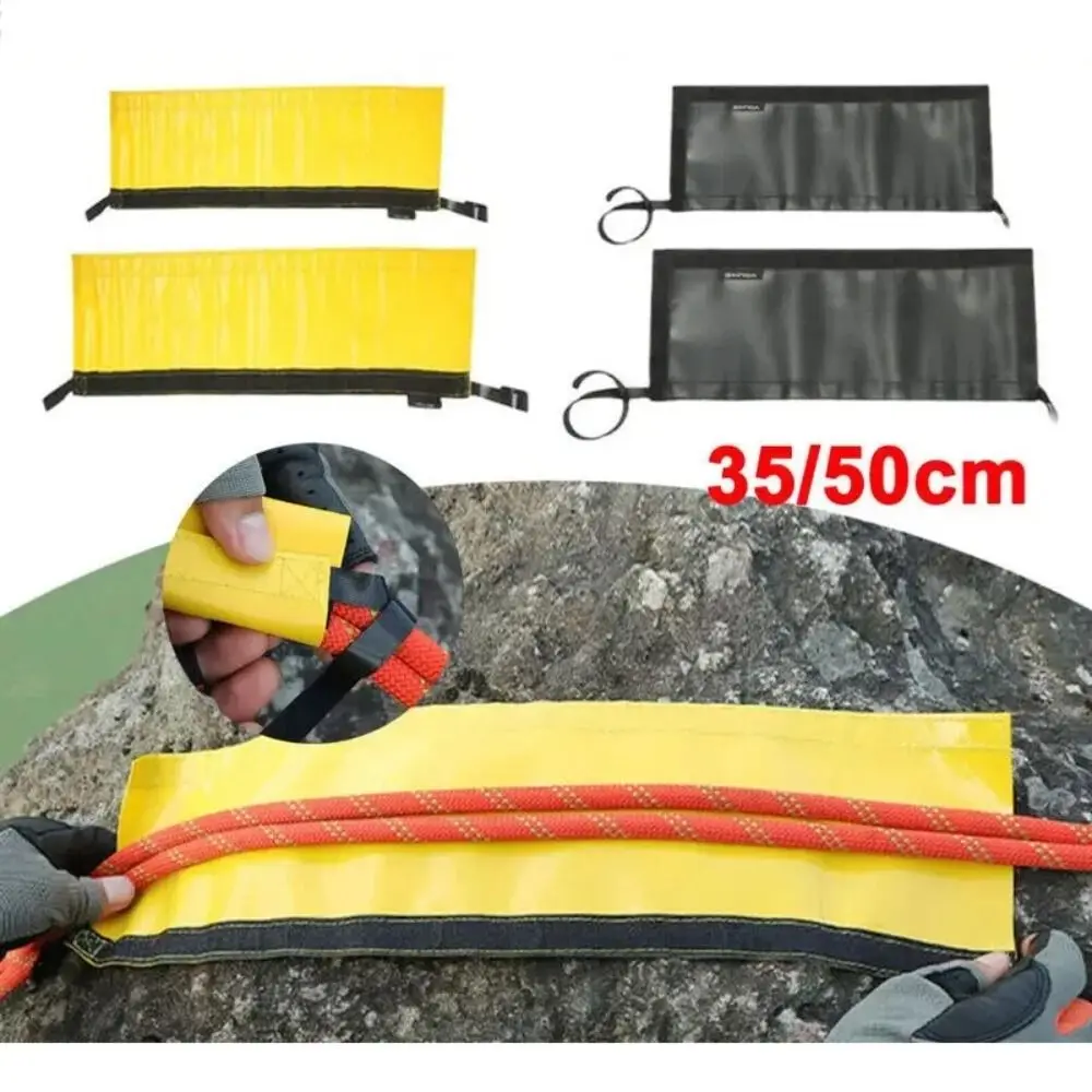 

35/50cm Rope Protective Sleeve Lightweight PVC Anti-Wear Design Rope Protector Magic Tape Protective Cover
