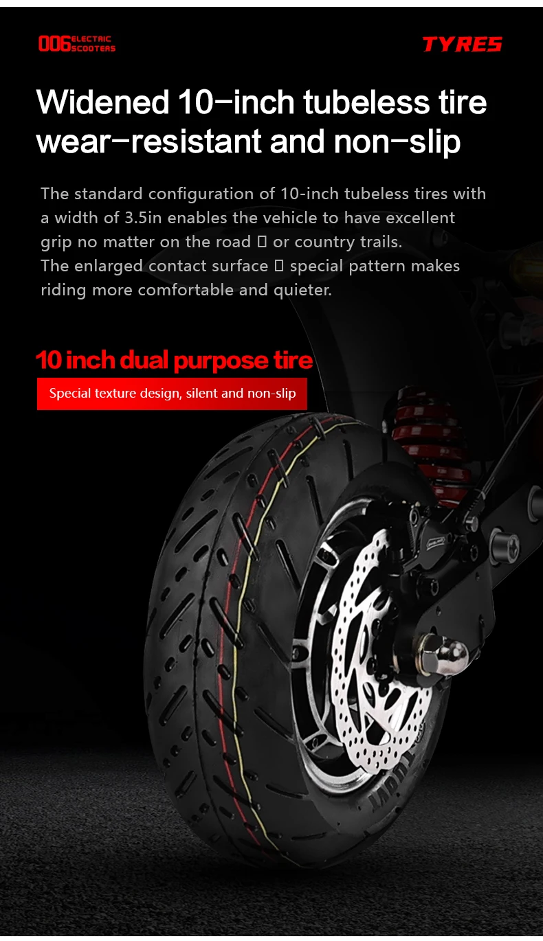 BOYUEDA Q7Pro All-Terrain Elektroroller 52V 19AH Batterie 10 Zoll Reifen Faltbarer Elektroroller mit abnehmbaren Sitzen – Detail 8