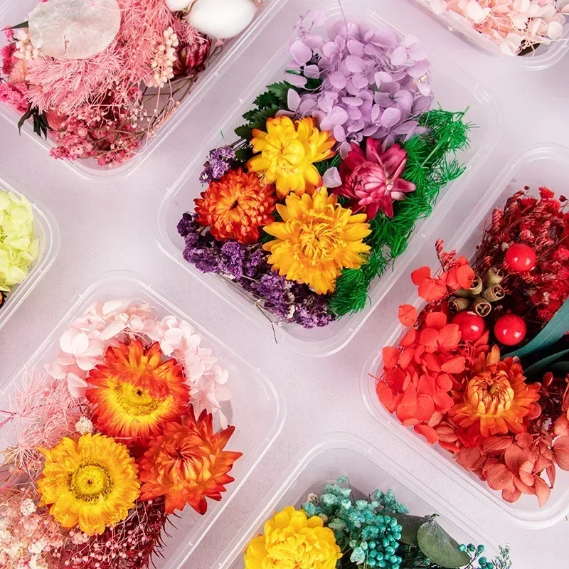 DIY flores secas naturales reales planta Artificial para velas molde resina epoxi decoración de aromaterapia accesorios de Artesanías hechas a mano