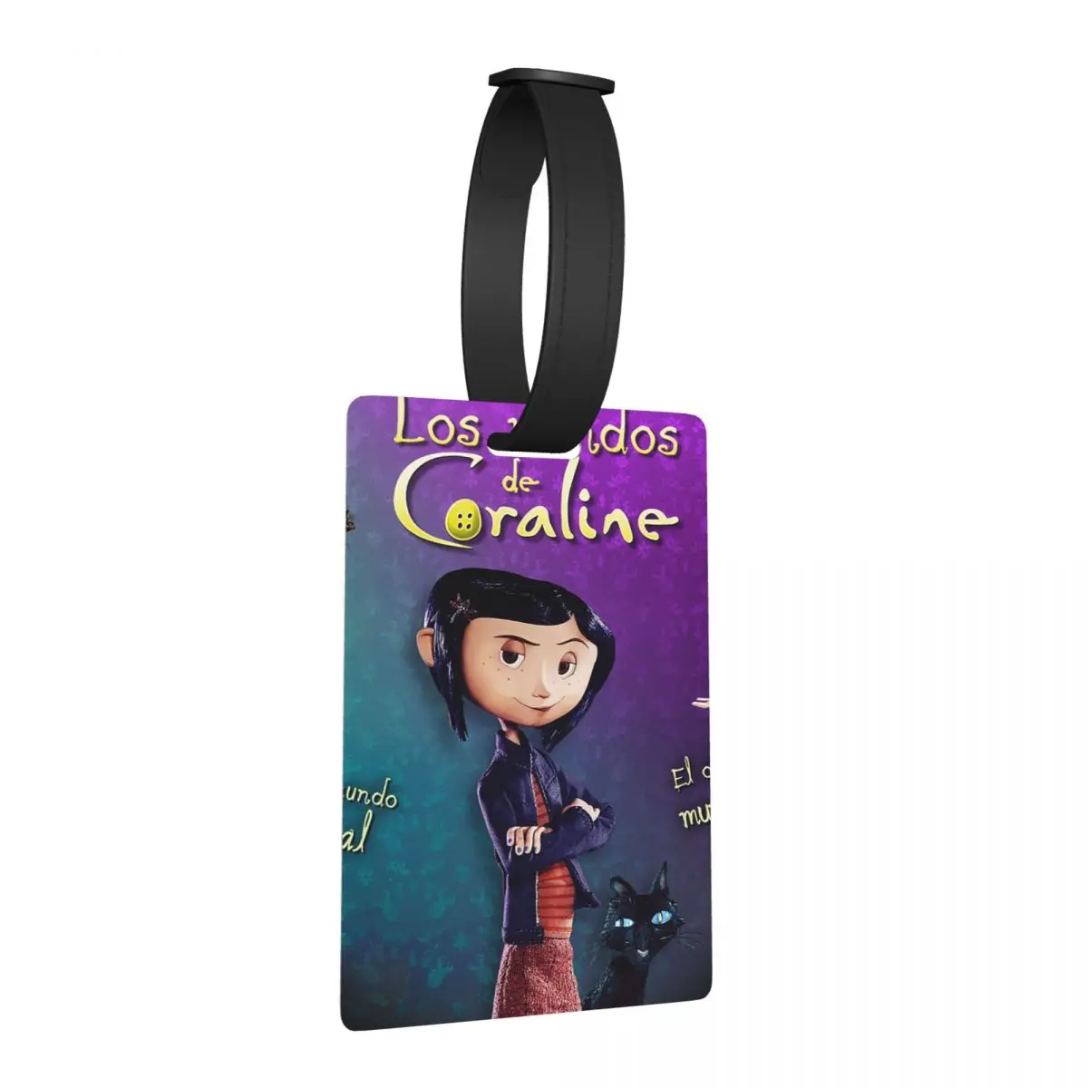 

Коралинс Хэллоуин мультфильм аниме багажные бирки аксессуары для чемодана модный багаж посадочная бирка держатель этикетки ID имя адреса