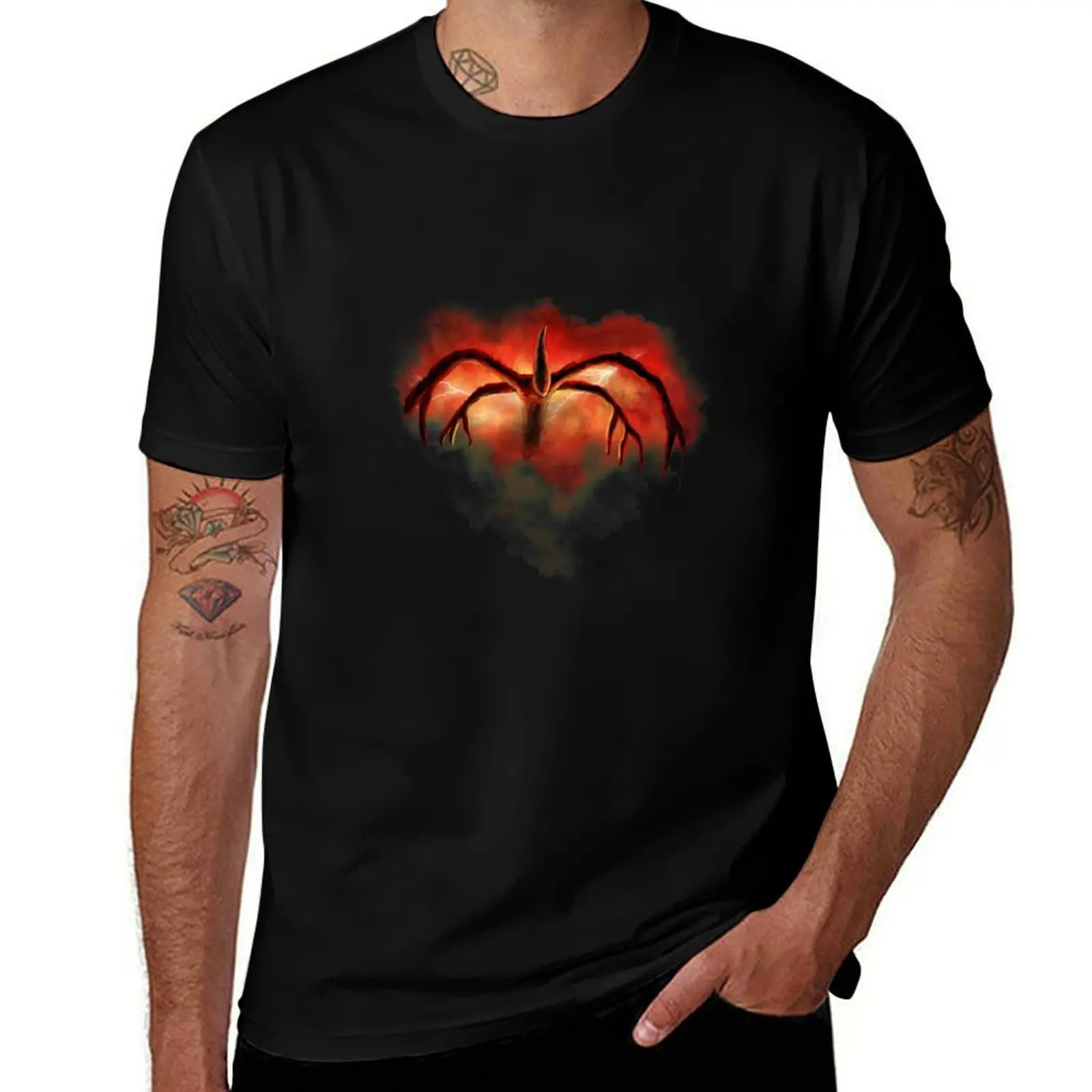 The Mind Flayer Stranger T-Shirt Big Size Short Sleeve Casual Top T-Shirt