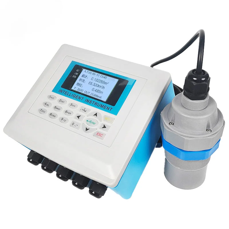 YUNYI JuGuan HJMQ Ultrasonic fuel level sensor deep well water tank level meter open channel flow meter