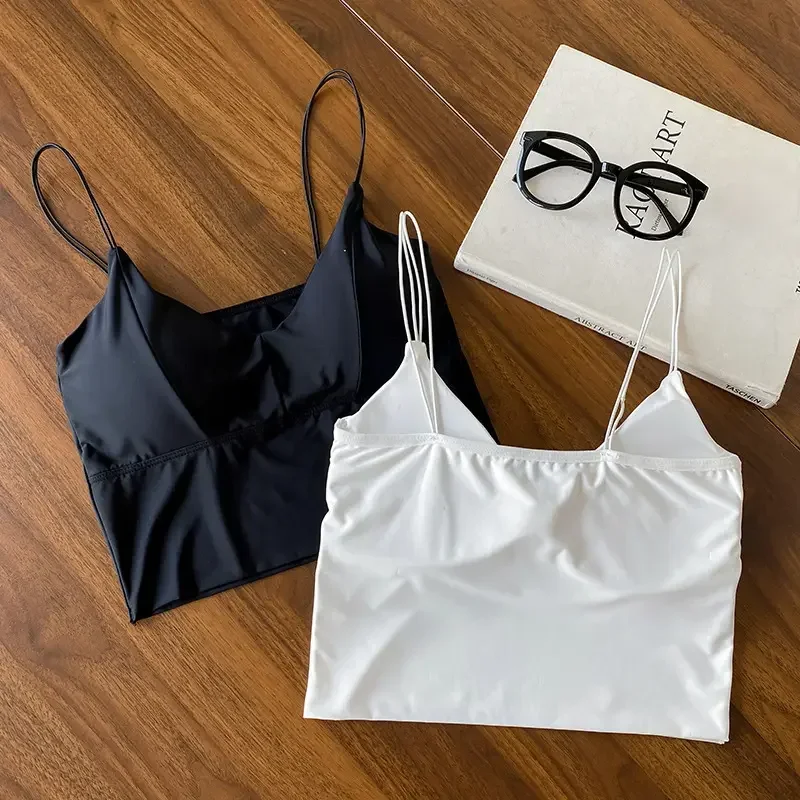 

Summer Camisole For Women Short Style With Chest Pads Seamless Bottoming Underwear Beautiful Back 200574005