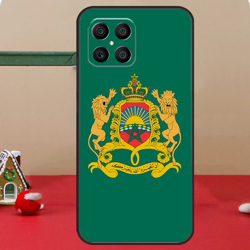 Maroc Morocco Flag For Huawei P30 P60 Pro P20 P40 P50 P Smart Z Nova 5T Honor 70 50 X8 X9a Magic 5 Lite Case