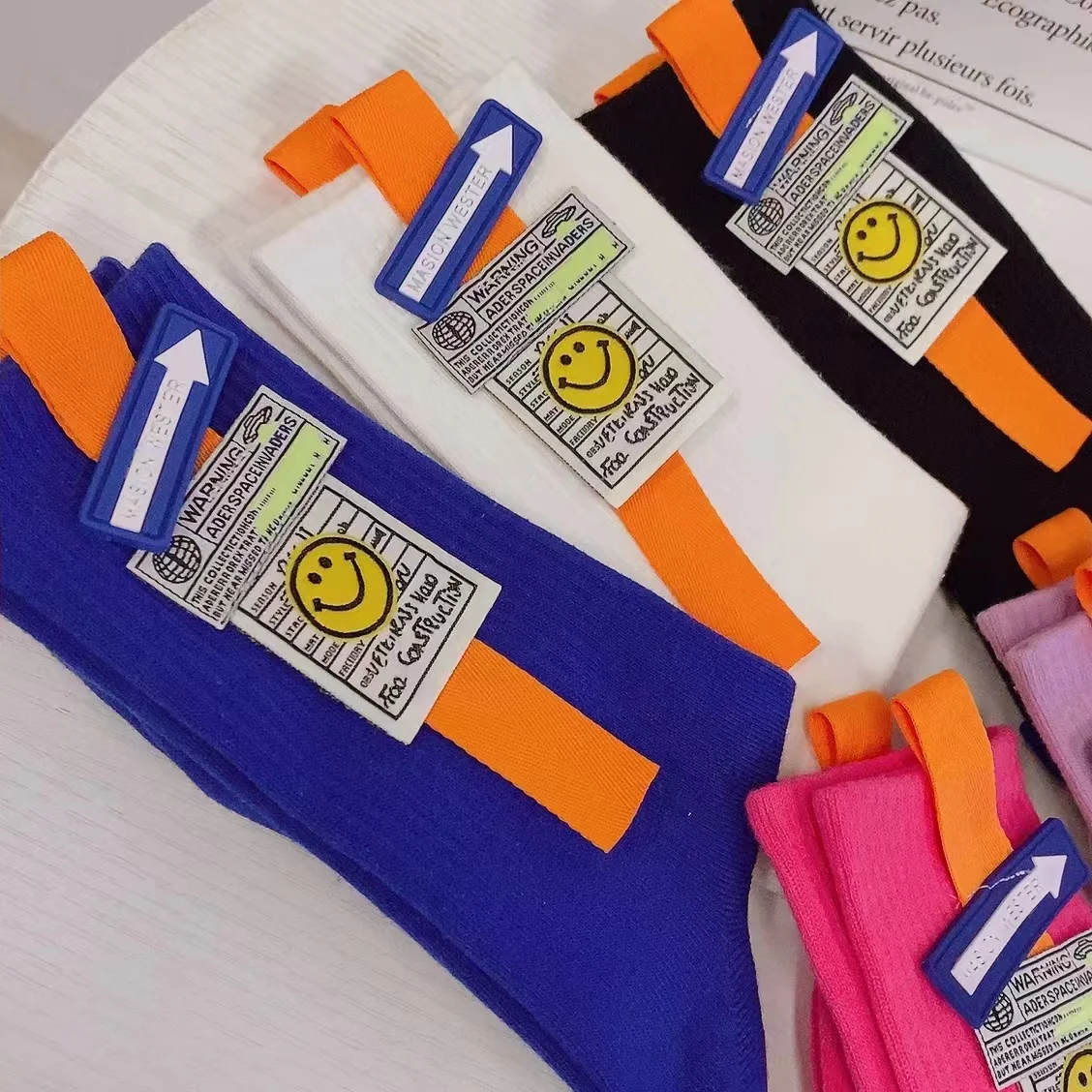 5Pairs/Lot Kawaii Solid Color Women Socks Japan Designer Cotton Comfortable Socks All Seasons