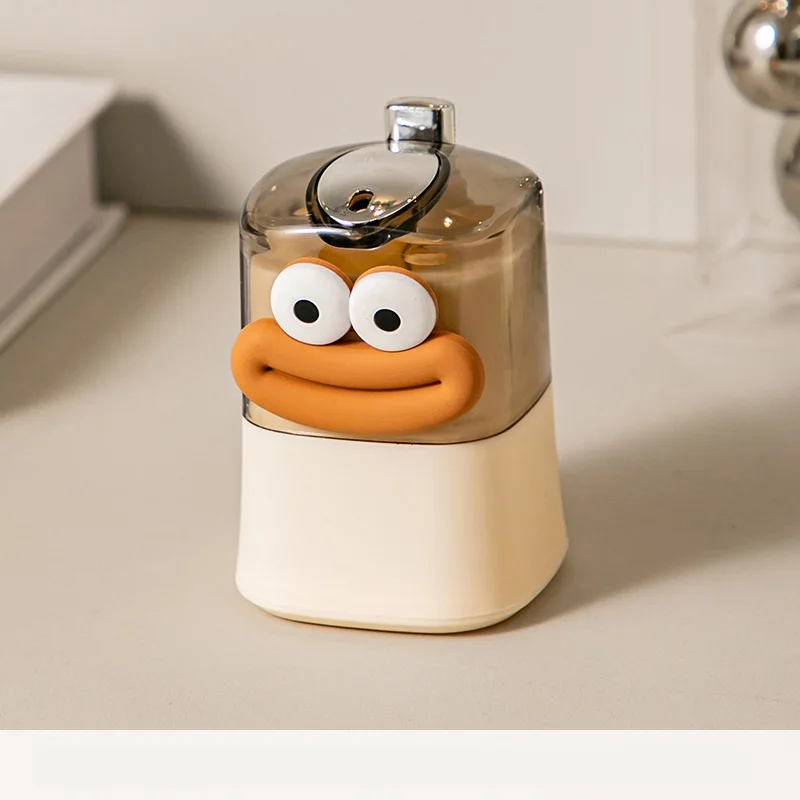 Auto Pop-Up Plastic Toothpick Holder Cute Cartoon Animal Character Toothpick Storage Box Automatic Ejection Toothpick Container