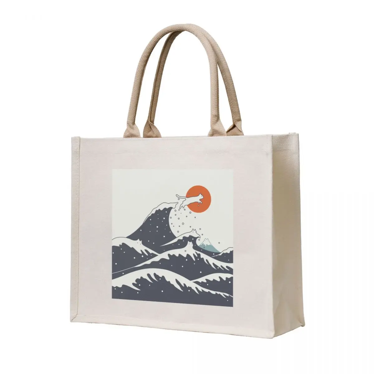

Cat Landscape 55C Tote Bag Big bag women tote bag custom canvas Woman shopper