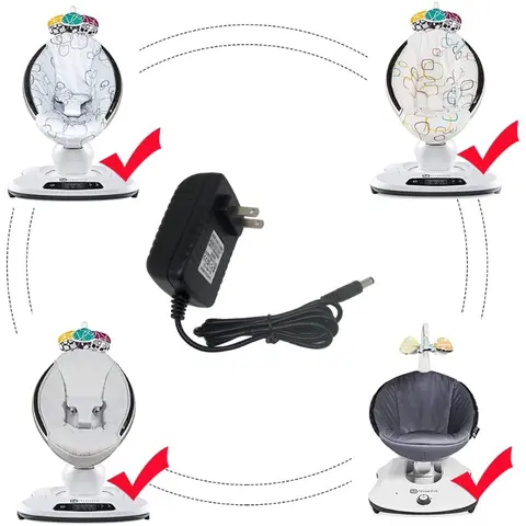 Cargador de 12V 3A para mamaRoo2 / 4 mamás mamaRoo 2, 4 mamás mamaRoo 4 Baby, mamaRoo4 / mamaRoo4 / 4 mamás rockaRoo Silla columpio
