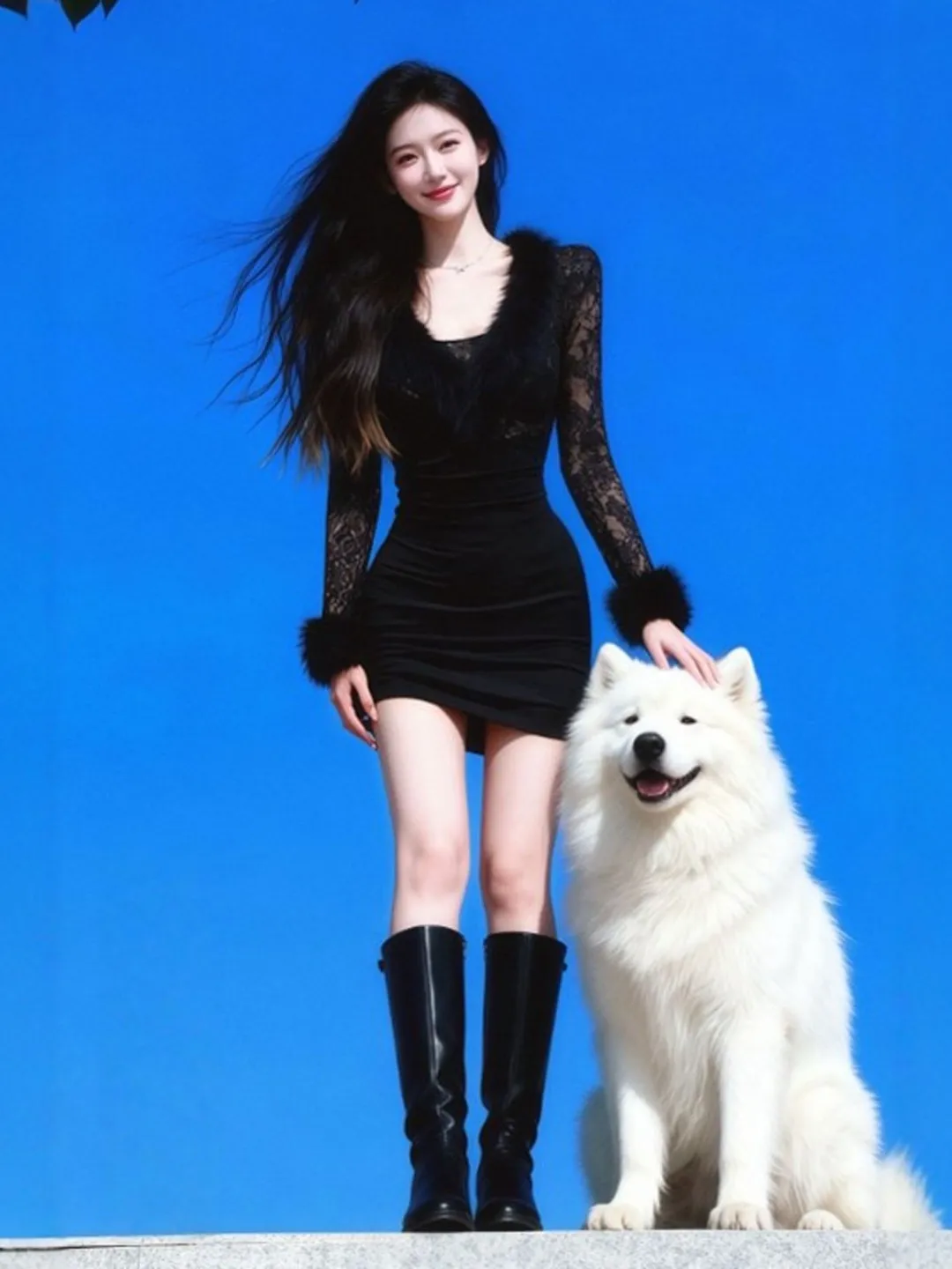 

Sexy Lace Splice Slim Fit ort Skirt Unique Super Beautiful Dr for Spring High Waist Long Sve V Ne Busin Casual C...