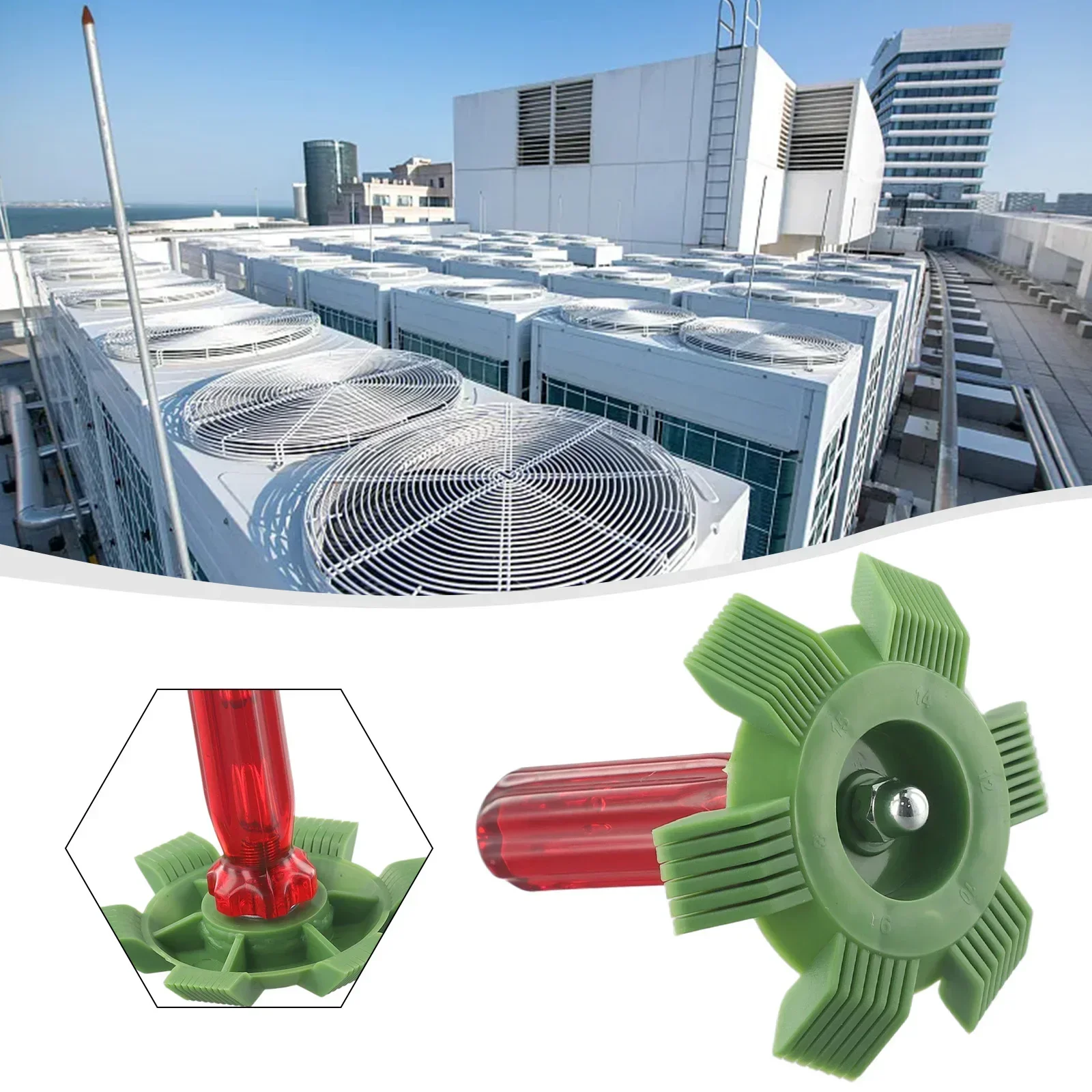 Comb Fin Comb Fin Repair Refrigeration Tool Cooler Green Handheld Compact Condenser Cooler Repair Tool High Quality