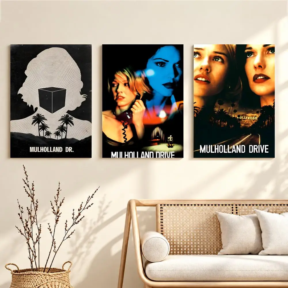 Surreal Mystery Movie M-Mulholland Drive Poster Artwork Self Adhesive Indoor Wall Hanging Room Decor Gift