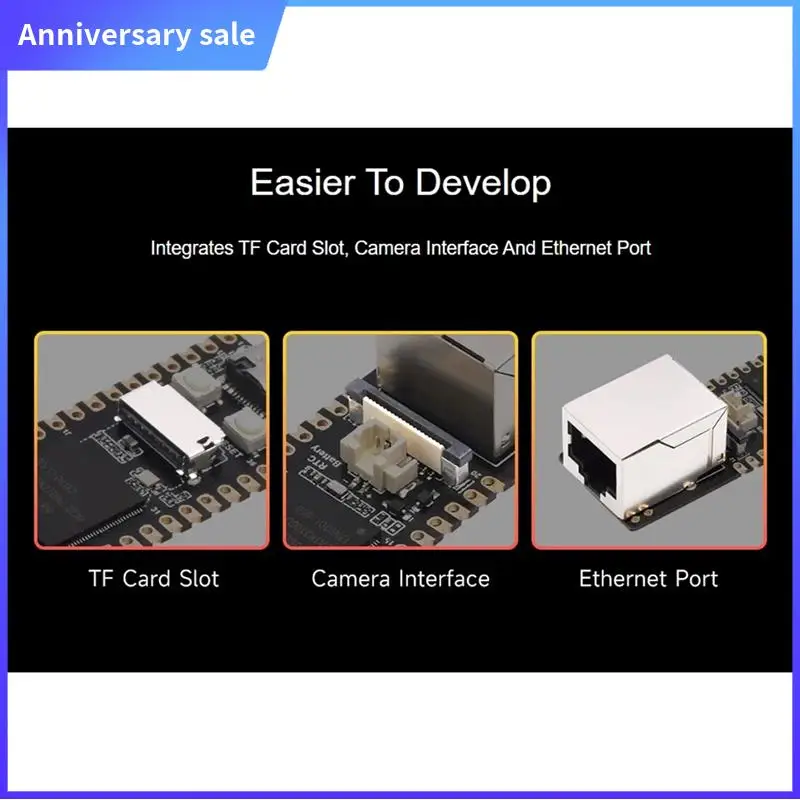 Для Luckfox Pico Max Linux RV1106 Rockchip AI плата ARM Cortex-A7/RISC-V для Raspberry Pi Pico прочный простой в установке (C)