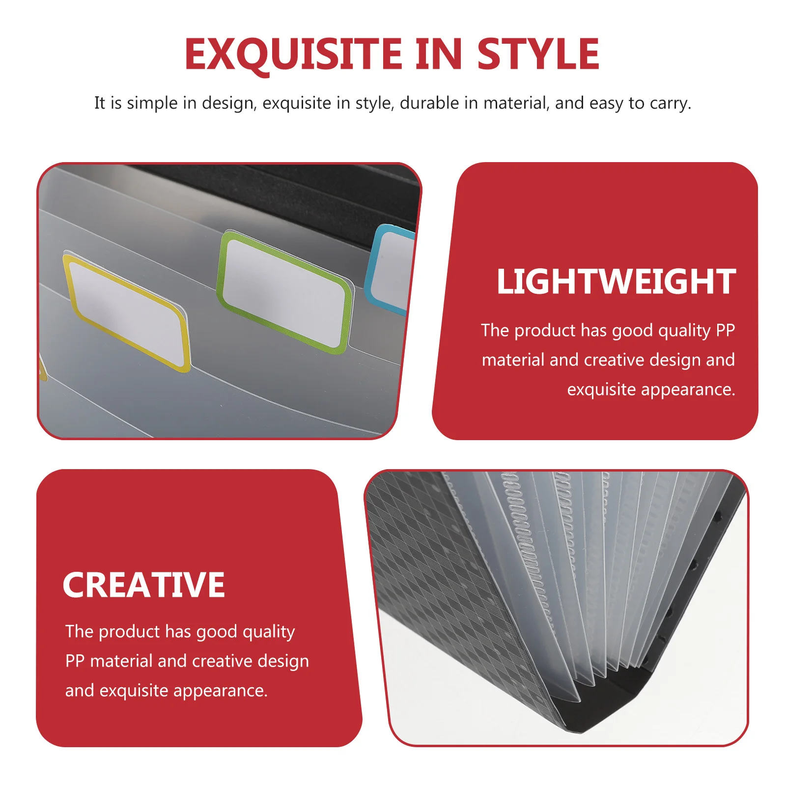 

2Pcs Small File Folders Portable Document Organizers Classify Papers Tax Bills Contracts Receipts Vouchers Folder Bag