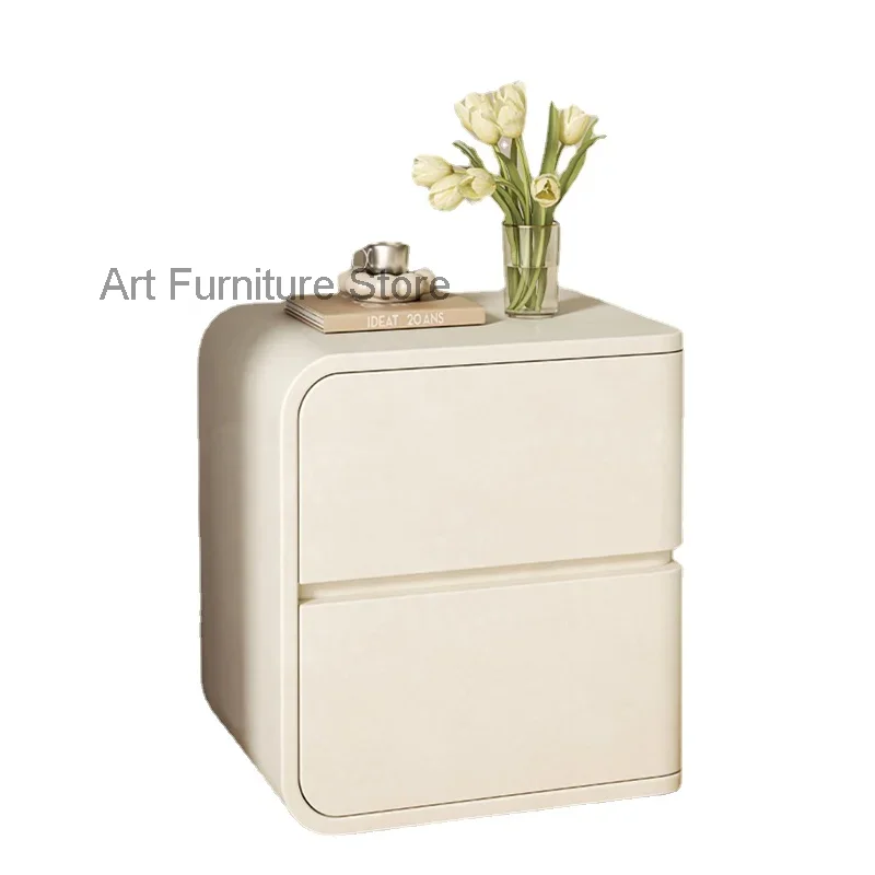 White Bedroom Nightstand Modern Minimalistspace Saving Aesthetic Nightstand Drawer Luxury Mesitas De Noche Home Furniture