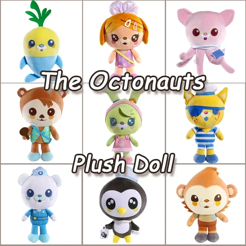 35CM The Octonauts Plush Toy Cartoon Anime Figures Barnacles Peso Kwazii Tweak Vegimal Stuffed Animals Doll Toys For Kid Gift