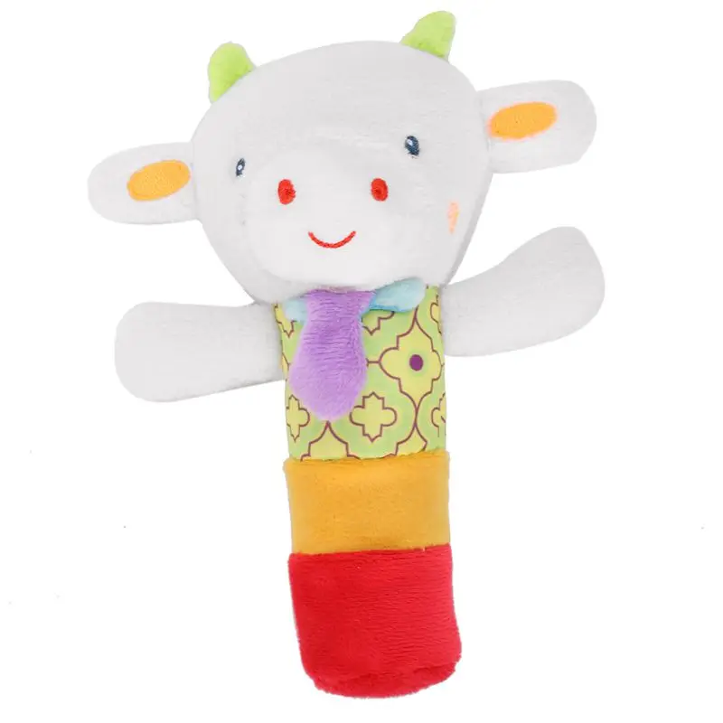 

1 Pcs Soft Plush Rattle Grasping Appease Animal BB Hand Puppet Doll For Infants Toddler Baby Education Toys Lamb