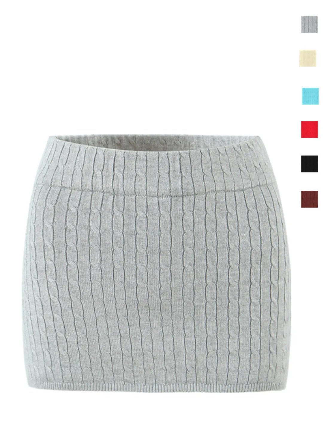 

American Retro Spicy Girl Casual Knitted f Skirt Simple Wrap around ort Skirt Women's Anti Exposure Daily Wear