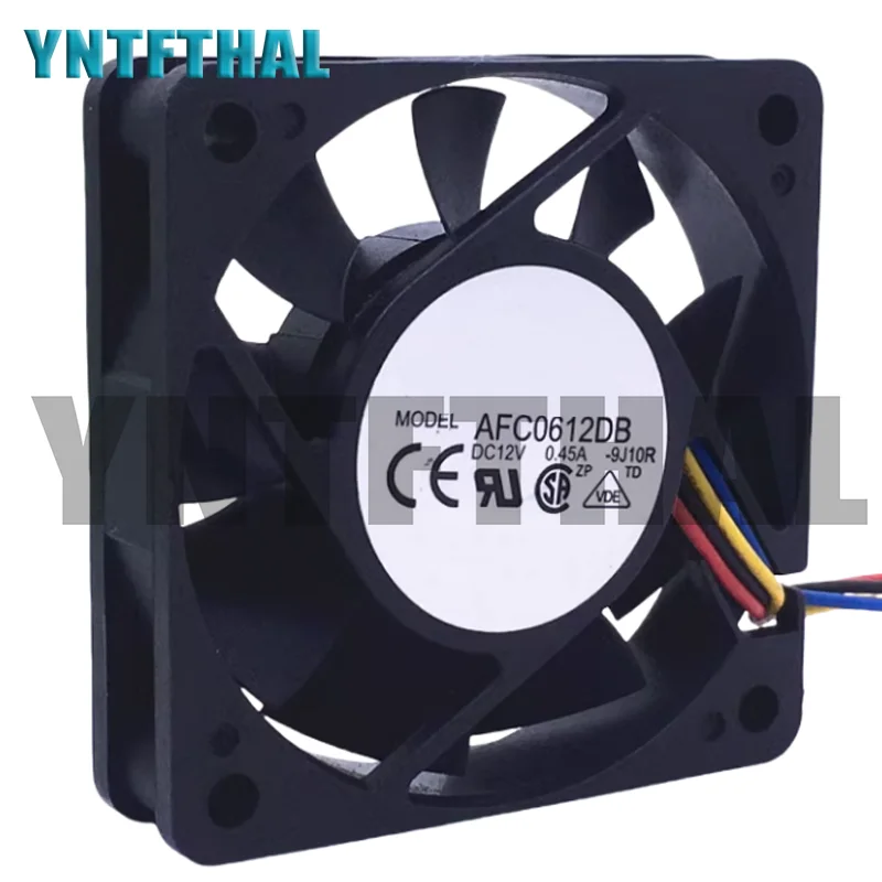 새로운 AFC0612DB 12V 0.45A 6CM 6015 4선 냉각 팬