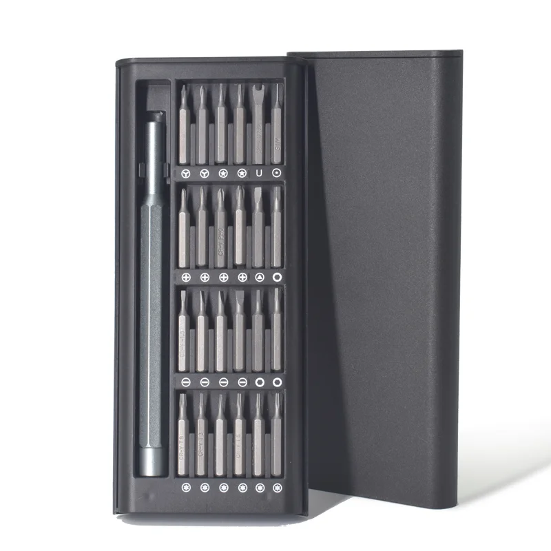 Precisie Schroevendraaierset 25 In 1 Phillips Torx Hexagonale Platte Kop Magnetische Schroevendraaierkop Voor iPhone Pc Horloge Camera Bril