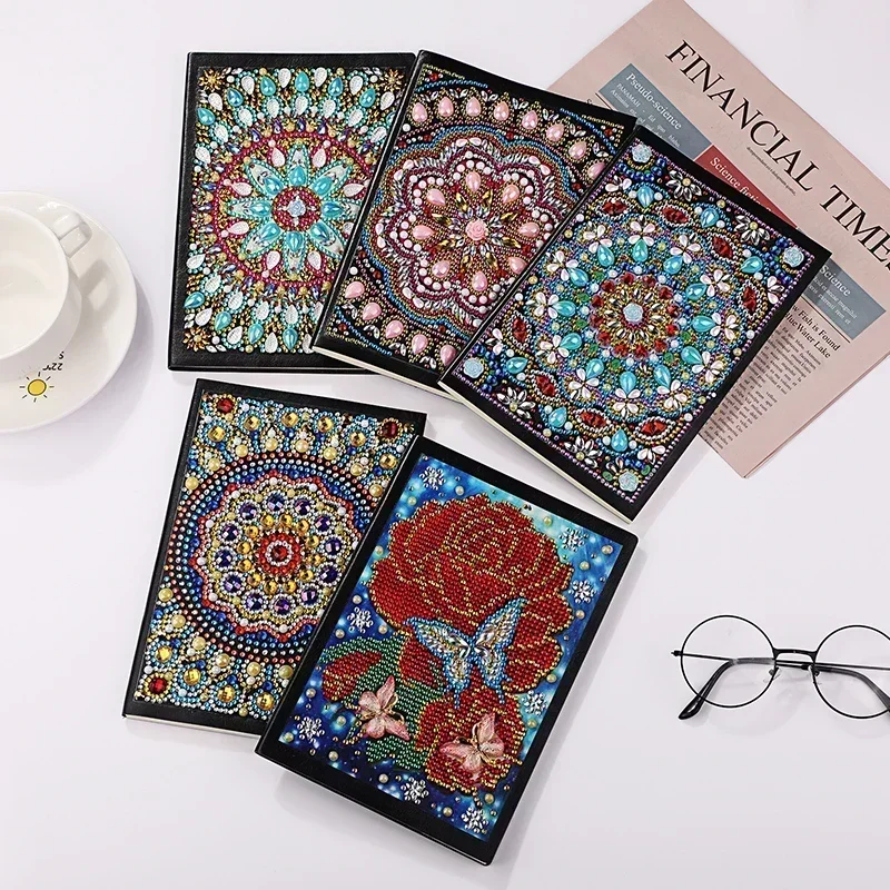 DIY Diamond Painting Notebooks Diary Book Special Shape Diamond Embroidery Mosaic Rhinestone Notebook Diary Book Gift for Friend