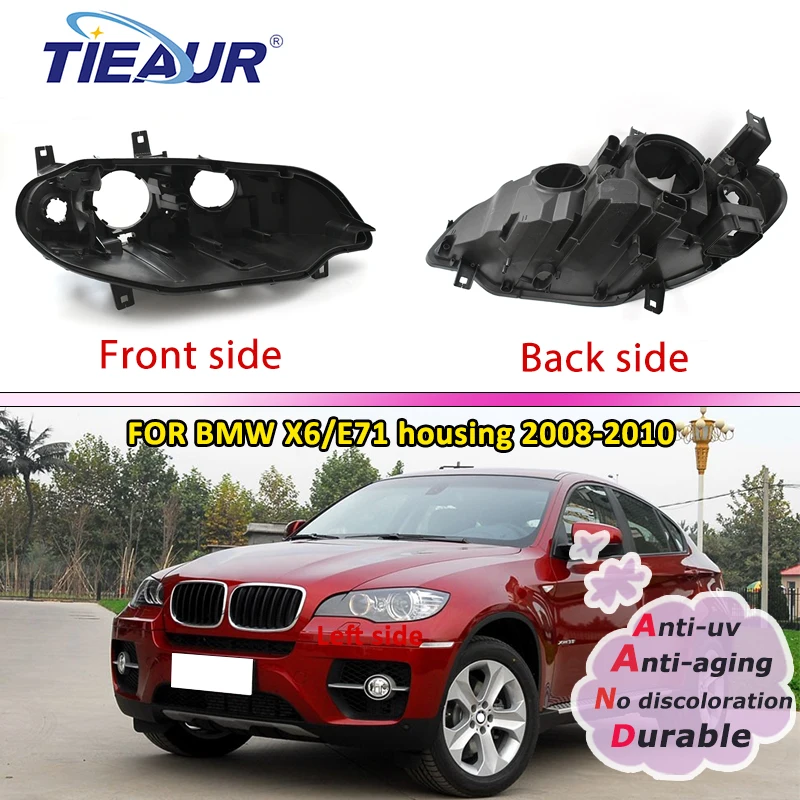 

Lampshade Lens Lamp Back Cover High Standard For BMW X6 E71 2008 1009 2010 Headlight Housing Base Auto Replacement