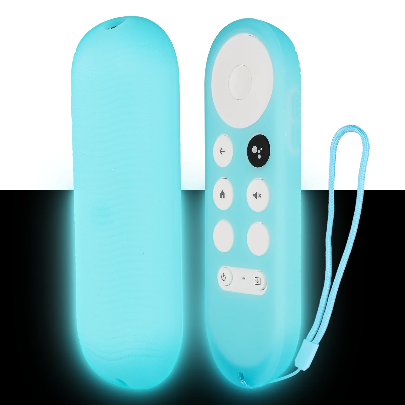 Silicone Remote Control Case Compatible With Google Chromecast 2020 4K / Chromecast 2022 HD TV G9N9N Remote Shockproof Protectiv view 2