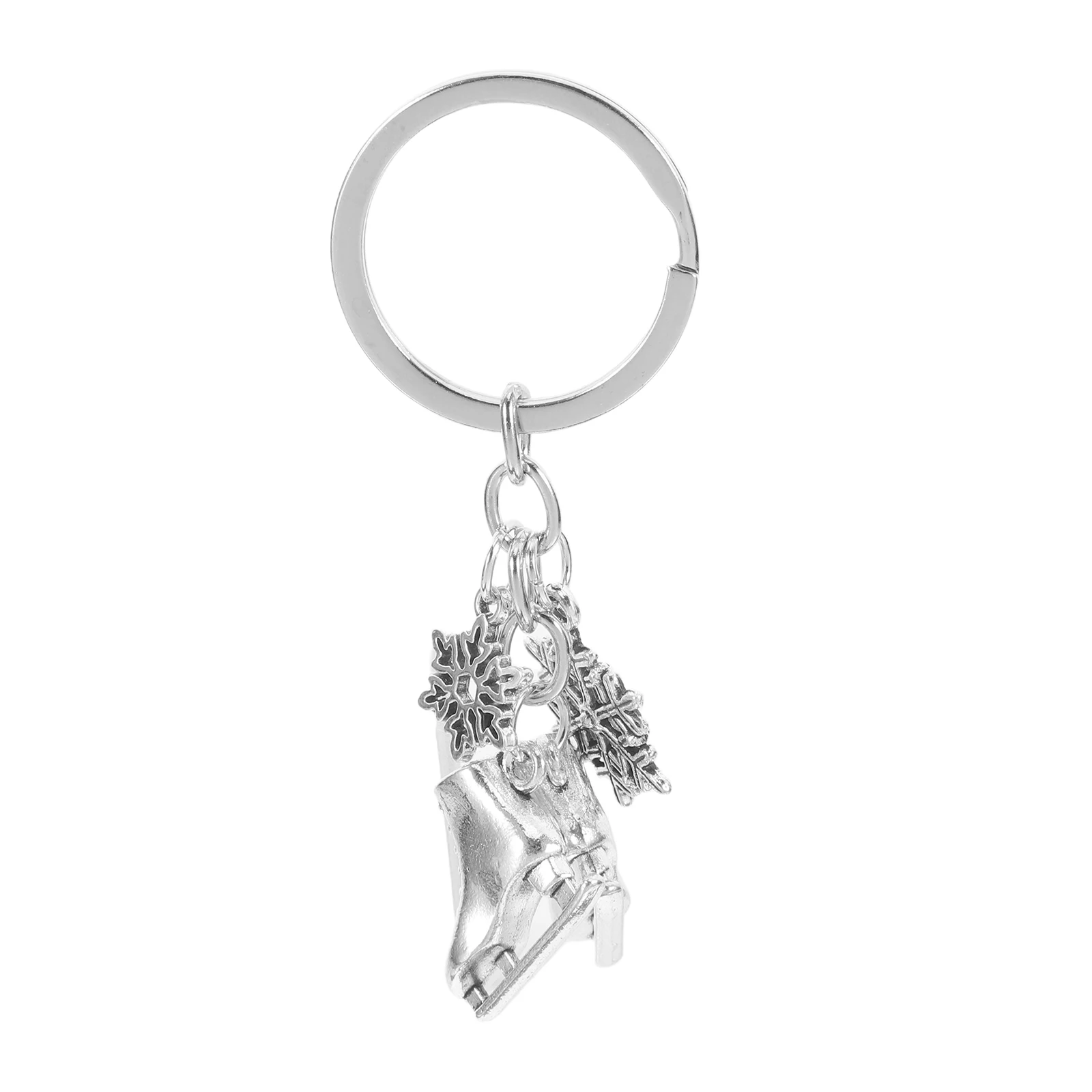 

Snowflake Ice Keychain Figure Skating Accessories Winter Sports Gift Keychains For Women Keychain For Key Men Bulk
