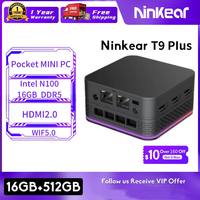 Ninkear  Mini PC T9 Plus Windows 11 16GB DDR5 Intel N100 512GB SSD WIFI 5.0 Desktop Computer Notebook Business laptop